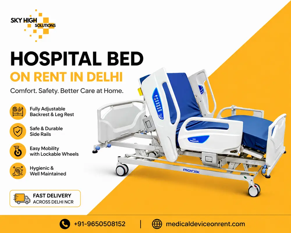 hospital bed on rent in delhi